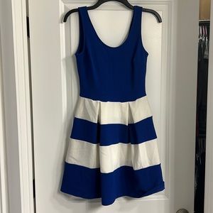 Blue & white cocktail dress